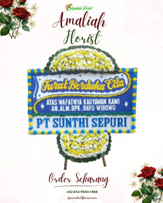 Papan Bunga Duka di Badak Bejuang